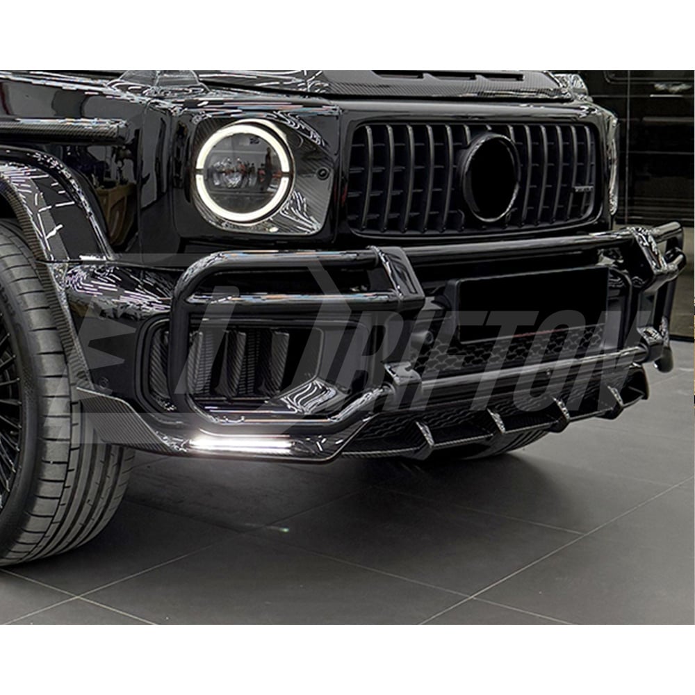 TopCar Style Dry Carbon Fiber Front Lip For Mercedes Benz G-Class W465 G63 AMG 2024-ON