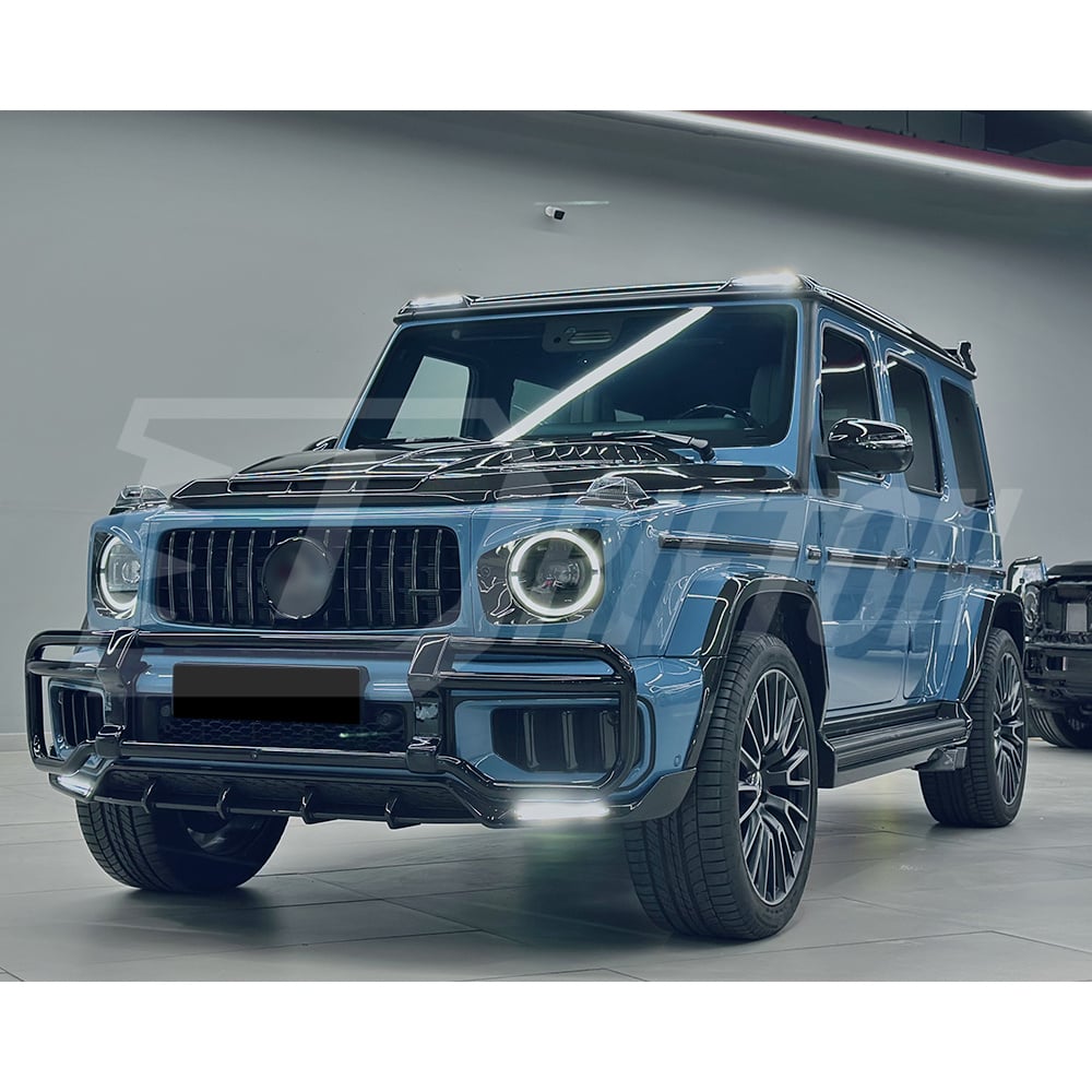 TopCar Style Dry Carbon Fiber Front Bumper Vents Trim For Mercedes Benz G-Class W465 G63 AMG 2024-ON