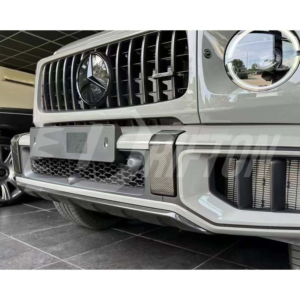 Dry Carbon Fiber Front Bumper Cover Trim For Mercedes Benz G-Class W465 G63 AMG 2024-ON