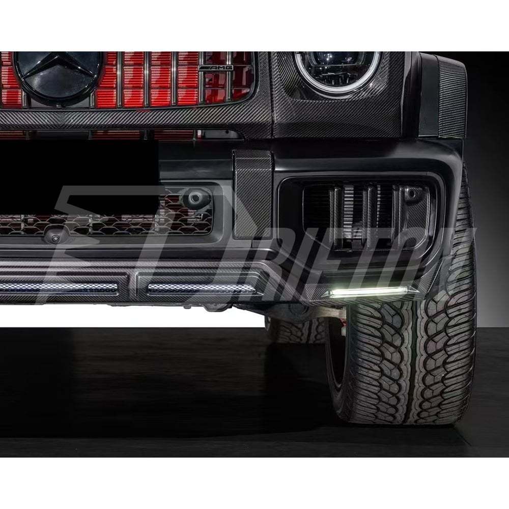 Dry Carbon Fiber Front Bumper Cover Trim For Mercedes Benz G-Class W465 G63 AMG 2024-ON