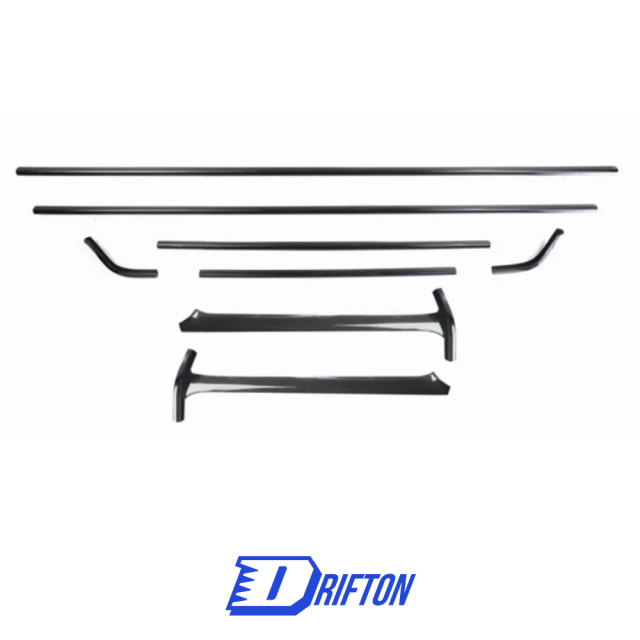Dry Carbon Fiber Roof Strips With A Pillar Cover For Mercedes Benz G-Class W465 G63 AMG 2024-ON