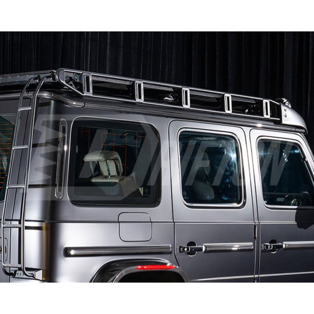 Dry Carbon Fiber Roof Strips With A Pillar Cover For Mercedes Benz G-Class W465 G63 AMG 2024-ON
