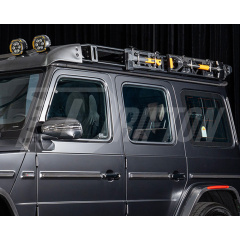 Dry Carbon Fiber Roof Strips With A Pillar Cover For Mercedes Benz G-Class W465 G63 AMG 2024-ON