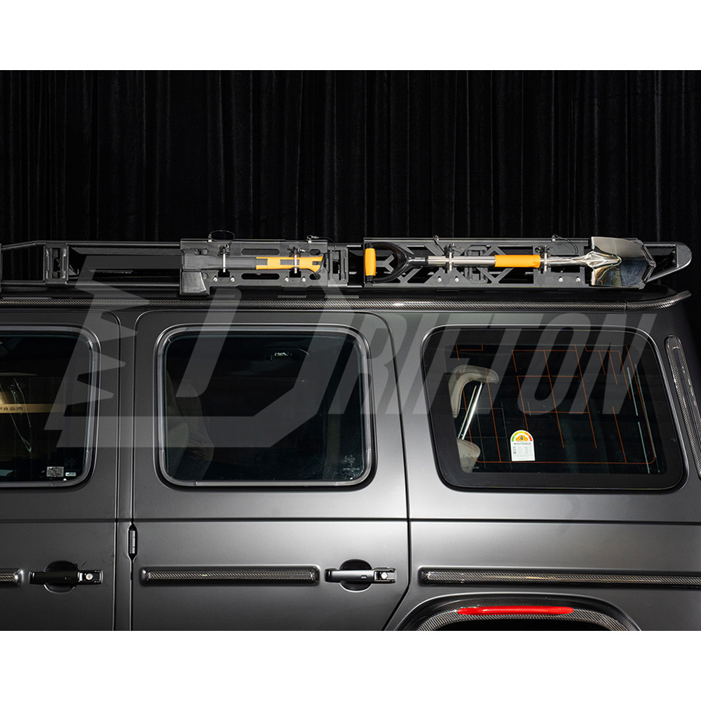 Dry Carbon Fiber Roof Strips With A Pillar Cover For Mercedes Benz G-Class W465 G63 AMG 2024-ON