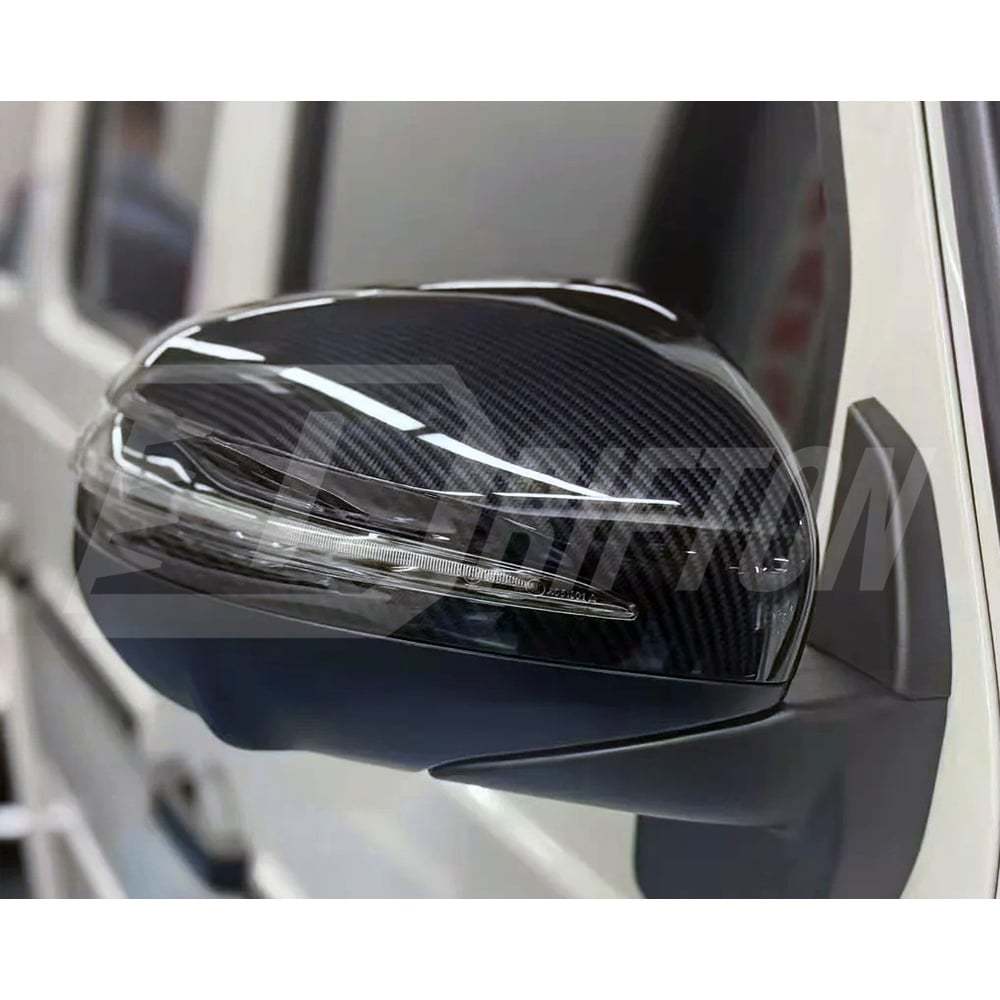 Dry Carbon Fiber Side Mirror Cover For Mercedes Benz G-Class W465 G63 AMG G500 G580 G450D 2024-ON