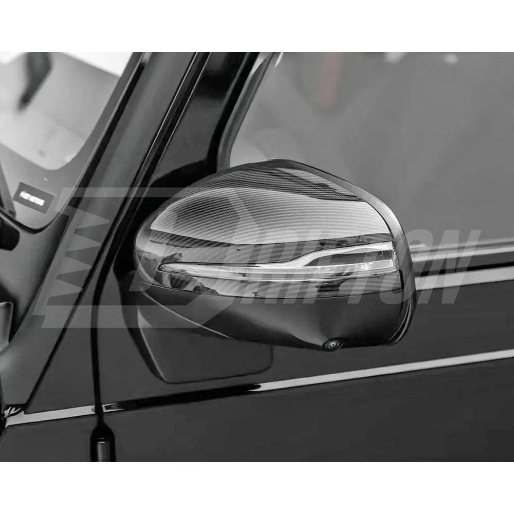 Dry Carbon Fiber Side Mirror Cover For Mercedes Benz G-Class W465 G63 AMG G500 G580 G450D 2024-ON