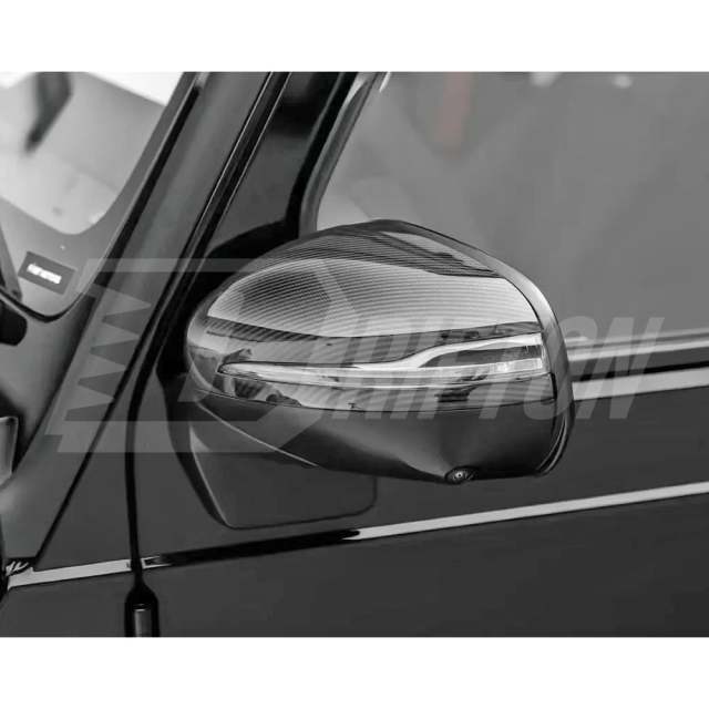 Dry Carbon Fiber Side Mirror Cover For Mercedes Benz G-Class W465 G63 AMG G500 G580 G450D 2024-ON