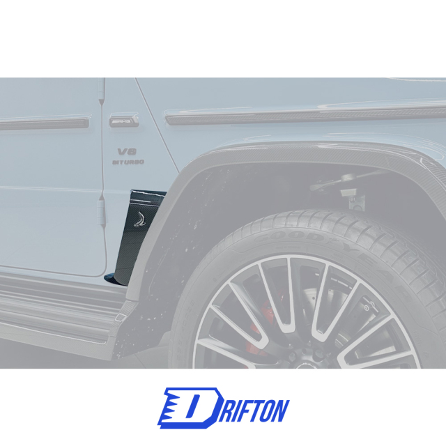 TopCar Style Dry Carbon Fiber Front Fender Trim Cover For Mercedes Benz G-Class W465 G63 AMG 2024-ON