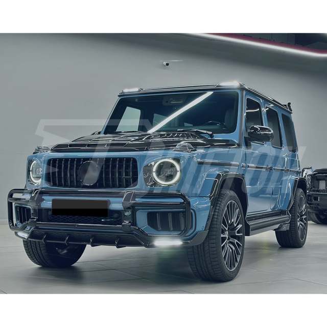TopCar Style Dry Carbon Fiber Front Fender Trim Cover For Mercedes Benz G-Class W465 G63 AMG 2024-ON