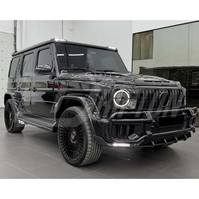 TopCar Style Dry Carbon Fiber Front Lip For Mercedes Benz G-Class W465 G63 AMG 2024-ON