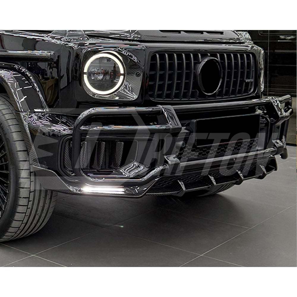 TopCar Style Dry Carbon Fiber Front Lip For Mercedes Benz G-Class W465 G63 AMG 2024-ON
