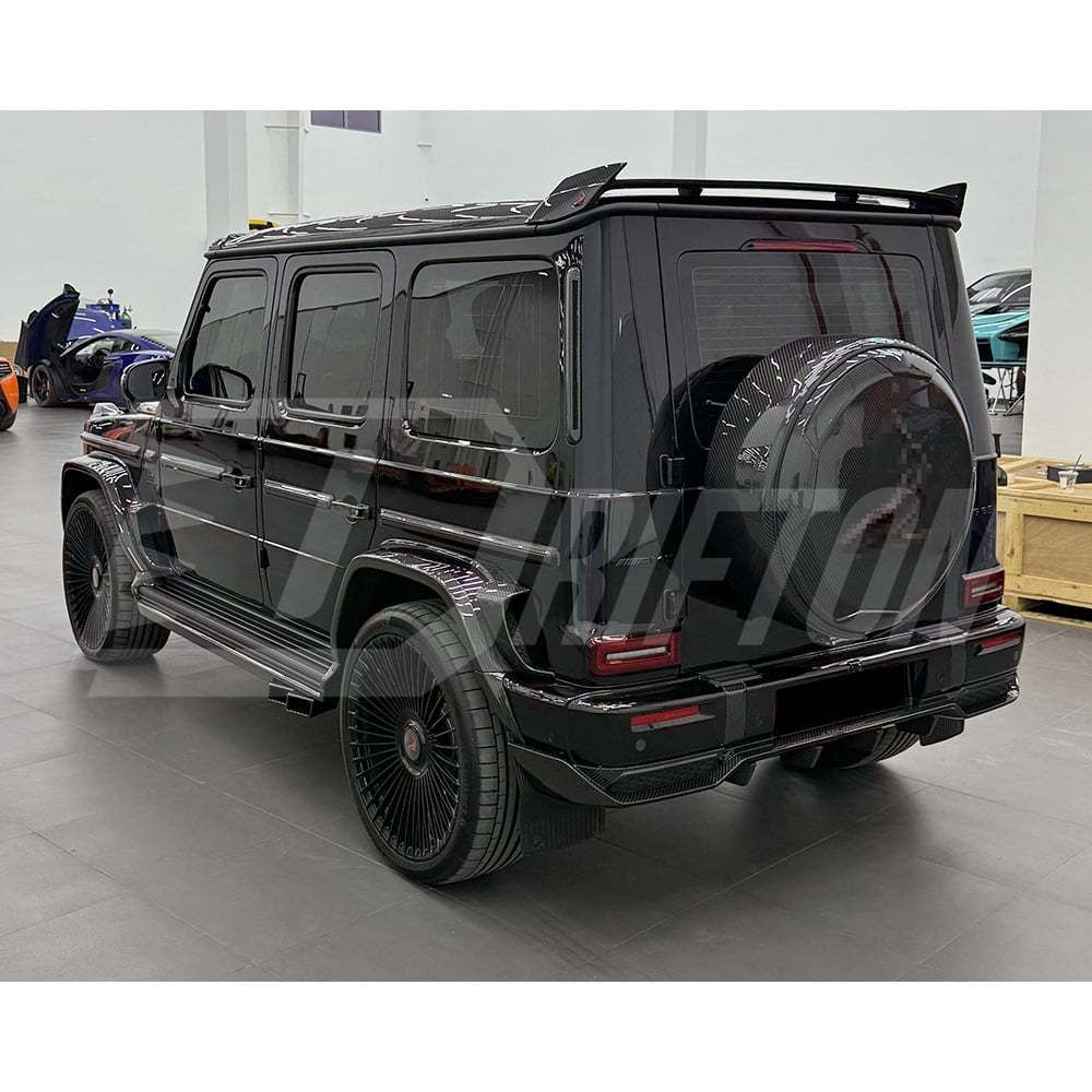 TopCar Style Dry Carbon Fiber Rear Diffuser Lip For Mercedes Benz G-Class W465 G63 AMG 2024-ON