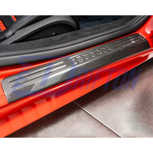 Dry Carbon Fiber Door Sills For Ferrari 458 Itaia Spider Speciale 2009-2015