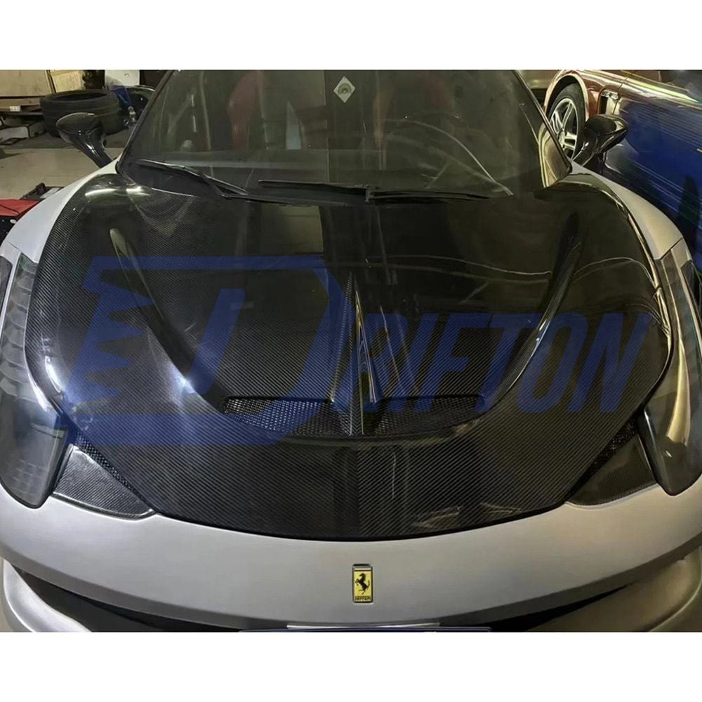 Speciale Style Dry Carbon Fiber Hood For Ferrari 458 Italy Spider Speciale 2009-2015