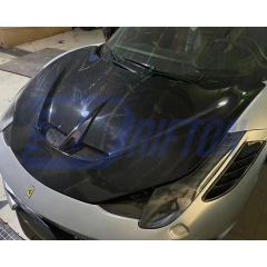 Speciale Style Dry Carbon Fiber Hood For Ferrari 458 Italy Spider Speciale 2009-2015