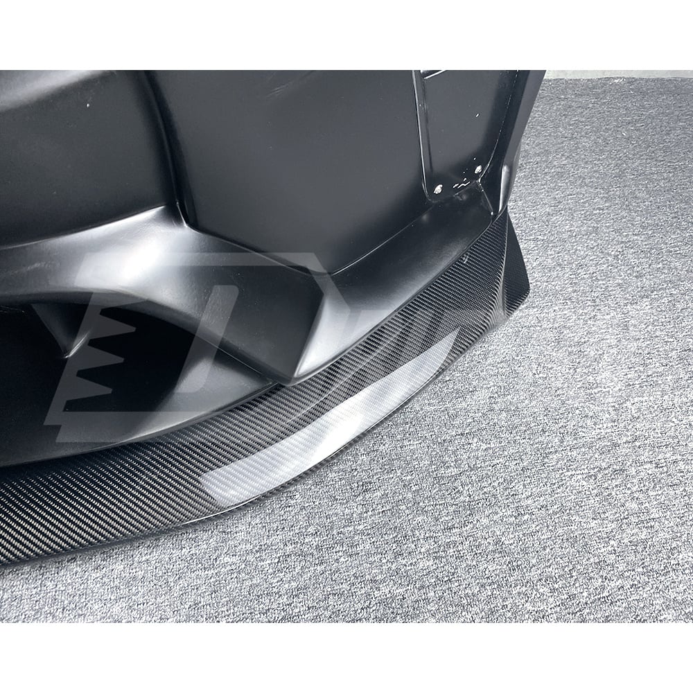 Varis MY19 Style Glass Fiber Front Bumper With Carbon Fiber Front Lip For Nissan R35 GTR 2017-2019