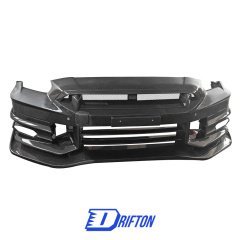 Topsecret 2024 Style Dry Carbon Fiber Front Bumper For Nissan R35 GTR 2008-2026