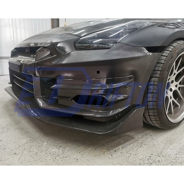Topsecret 2024 Style Dry Carbon Fiber Front Bumper For Nissan R35 GTR 2008-2026