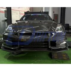 Topsecret 2024 Style Dry Carbon Fiber Front Bumper For Nissan R35 GTR 2008-2026