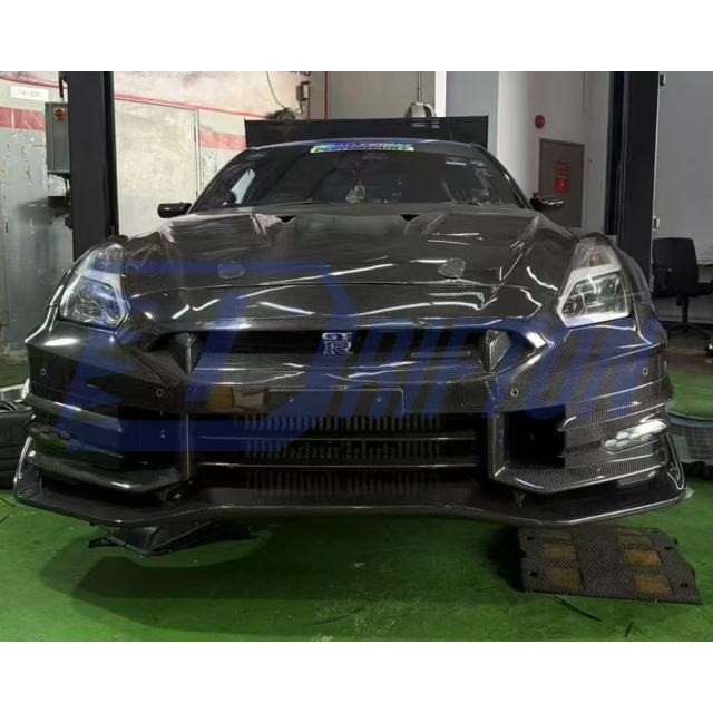 Topsecret 2024 Style Dry Carbon Fiber Front Bumper For Nissan R35 GTR 2008-2026