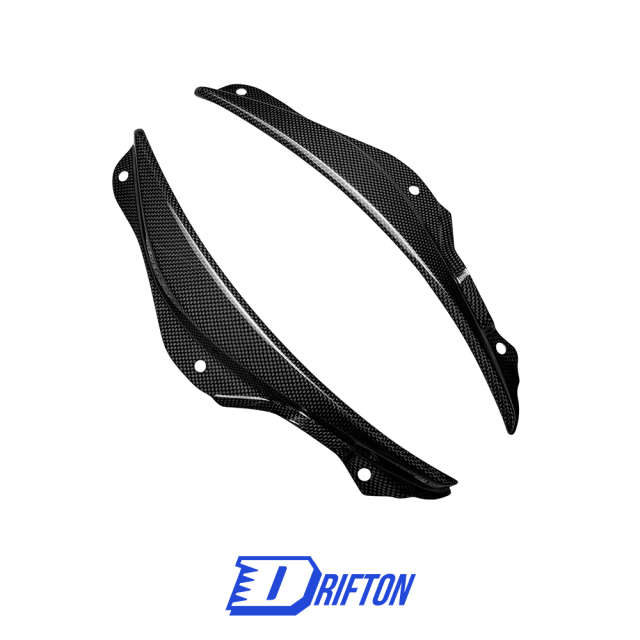 OEM Style Dry Carbon Fiber Front Side Air Inlet Trims For Ferrari SF90