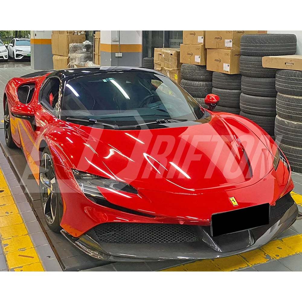 OEM Style Dry Carbon Fiber Front Splitter For Ferrari SF90
