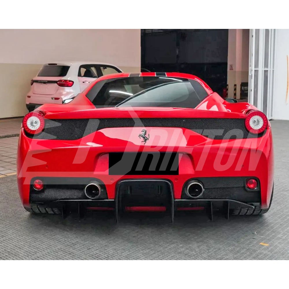 Speciale Style Dry Carbon Fiber With Portion Primer Front Bumper For Ferrari 458 Italia Spider Speciale 2009-2015