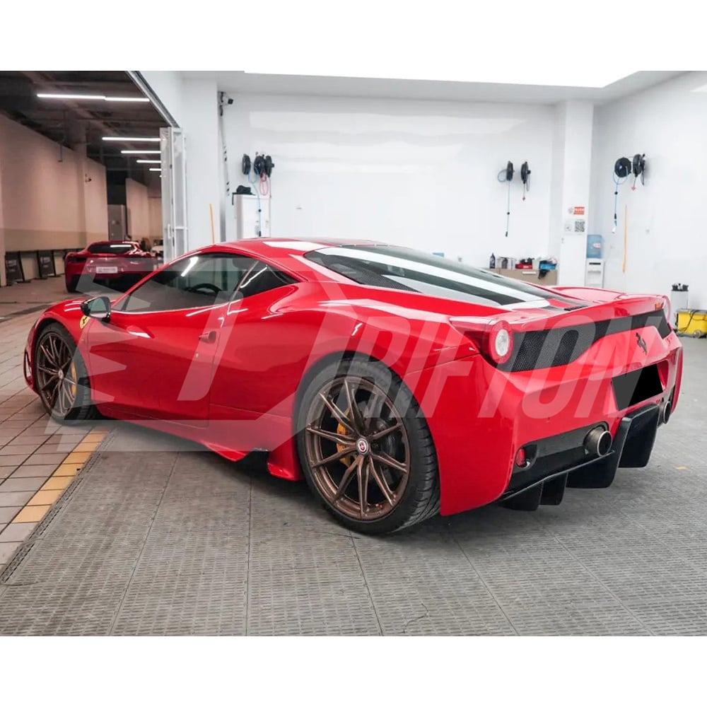 Speciale Style Dry Carbon Fiber With Portion Primer Front Bumper For Ferrari 458 Italia Spider Speciale 2009-2015