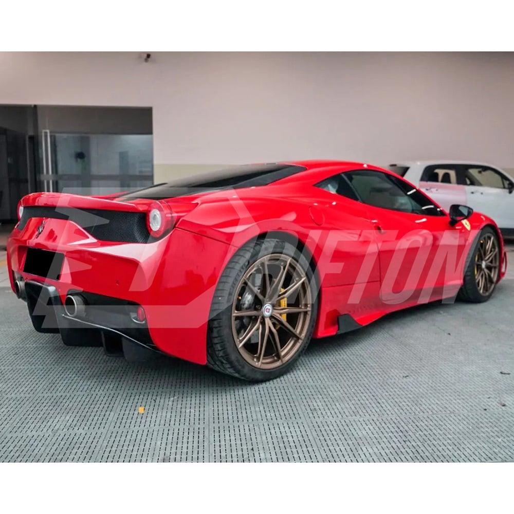 Speciale Style Dry Carbon Fiber With Portion Primer Front Bumper For Ferrari 458 Italia Spider Speciale 2009-2015