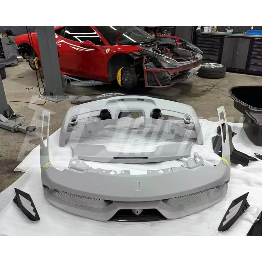 Speciale Style Dry Carbon Fiber With Portion Primer Side Skirt For Ferrari 458 Italia Spider Speciale 2009-2015