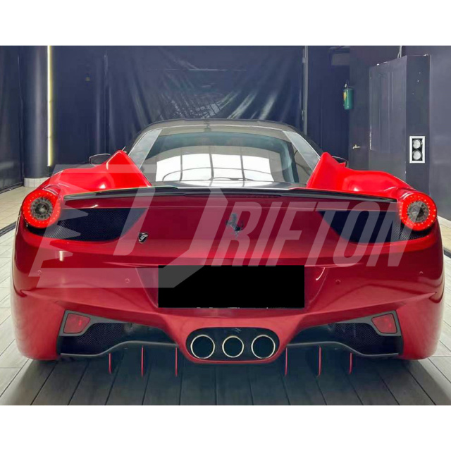 Carbon Fiber Rear Spoiler Trunk Wing For Ferrari 458 Itaia Speciale 2009-2015