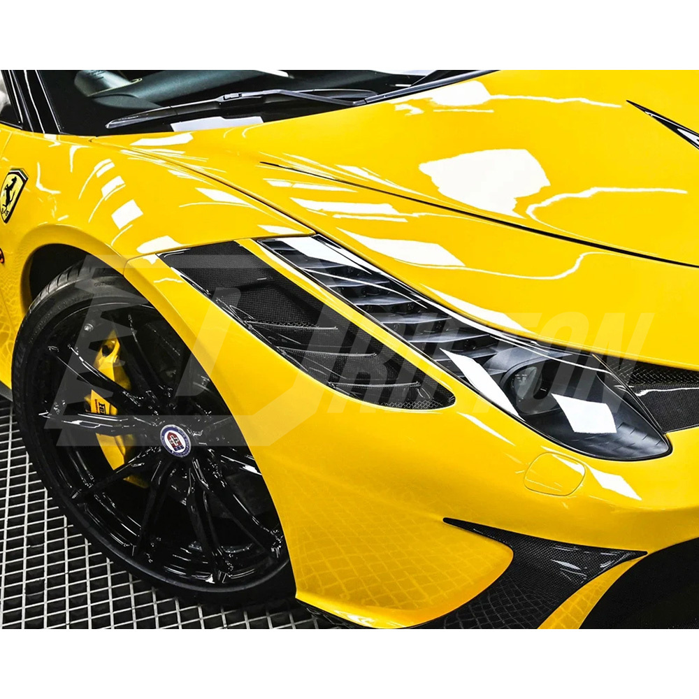 Carbon Fiber Front Bumper Side Vent For Ferrari 458 Itaia Spider 2009-2015