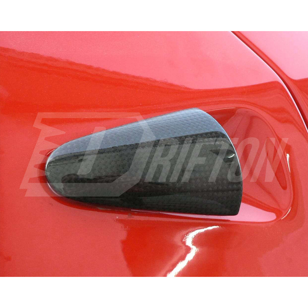 Dry Carbon Fiber Door Handles Cover For Ferrari 458 Italia Spider 2009-2015