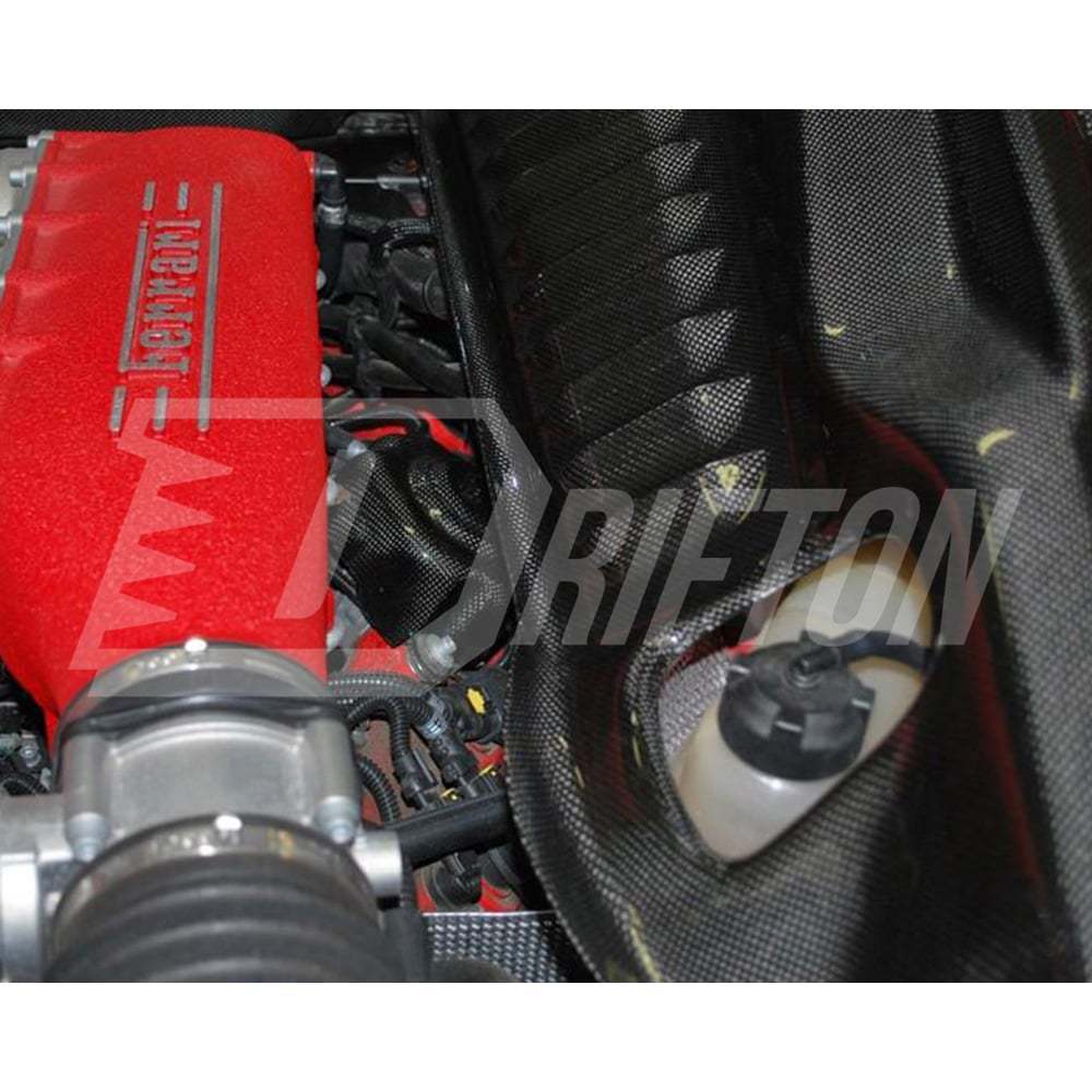 Dry Carbon Fiber Engine Bay Cover Set For Ferrari 458 Italia Speciale 2009-2015