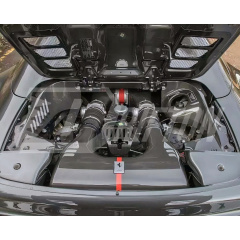 Dry Carbon Fiber Engine Bay Cover Set For Ferrari 458 Spider 2009-2015