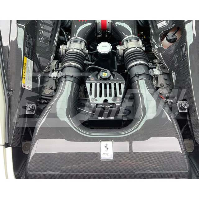 Dry Carbon Fiber Engine Bay Lock Cover For Ferrari 458 Italia Spider 2009-2015