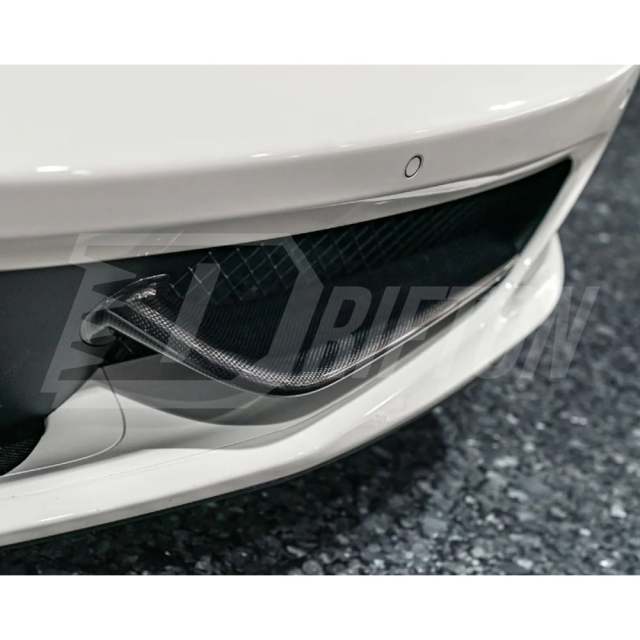 Dry Carbon Fiber Front Intake Winglets For Ferrari 458 Italia Spider 2009-2015