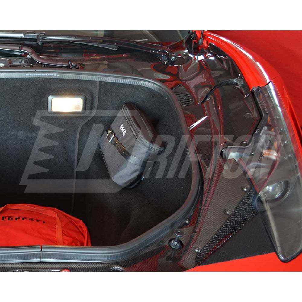 Dry Carbon Fiber Front Trunk Lid Storage Kits For Ferrari 458 Spider 2009-2015