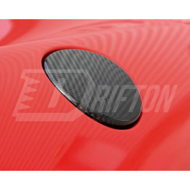 Dry Carbon Fiber Fuel Tank Lid Gas Cap For Ferrari 458 Spider 2009-2015