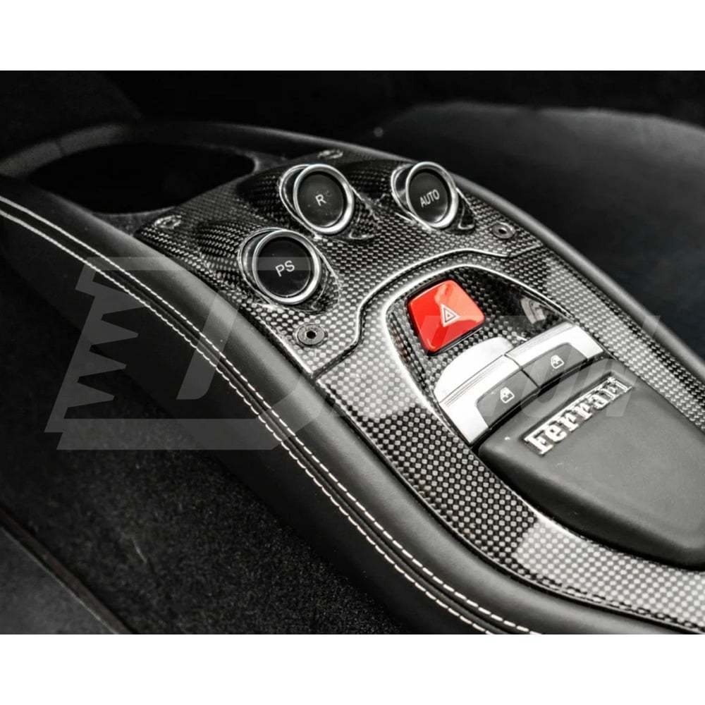 Dry Carbon Fiber Interiors Kits Center Console F1 Trim For Ferrari 458 Italia Spider 2009-2015