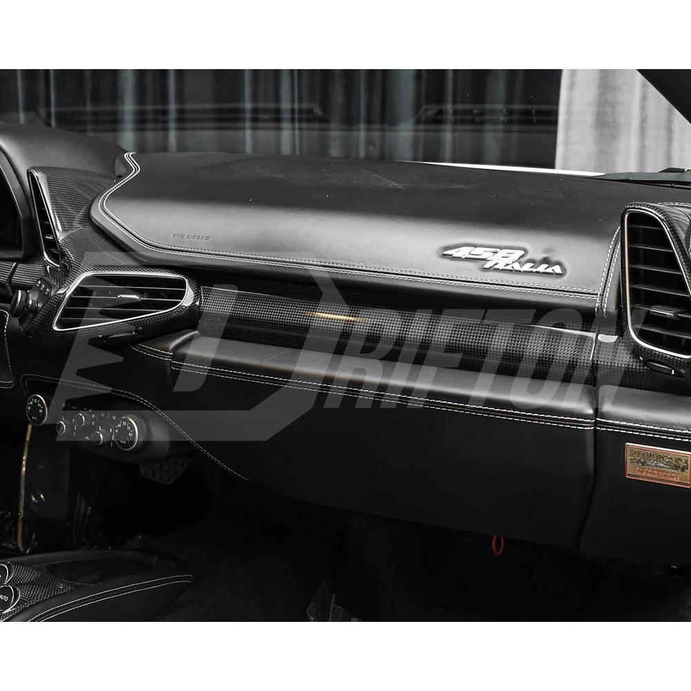 Dry Carbon Fiber Interiors Kits Center Console Plate For Ferrari 458 Italia Spider 2009-2015