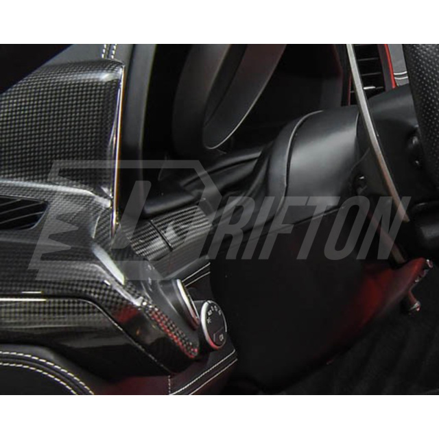Dry Carbon Fiber Interiors Kits Right And Left Dash Trim Caps For Ferrari 458 Italia Spider 2009-2015