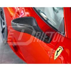 Dry Carbon Fiber Mirror Housing Replacement For Ferrari 458 Itaia Spider Speciale 2009-2015