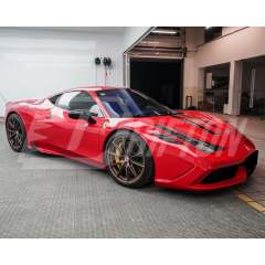 Speciale Style Dry Carbon Fiber With Portion Primer Front Bumper For Ferrari 458 Italia Spider Speciale 2009-2015