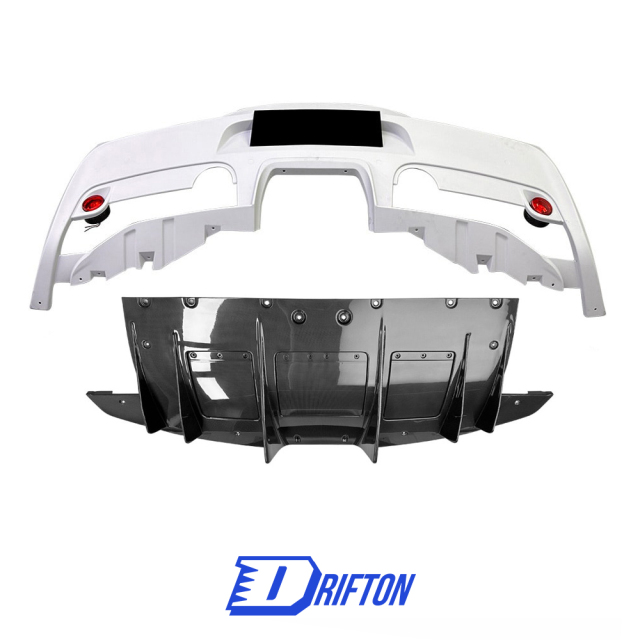 Speciale Style Dry Carbon Fiber With Portion Primer Rear Bumper For Ferrari 458 Italia Spider Speciale 2009-2015