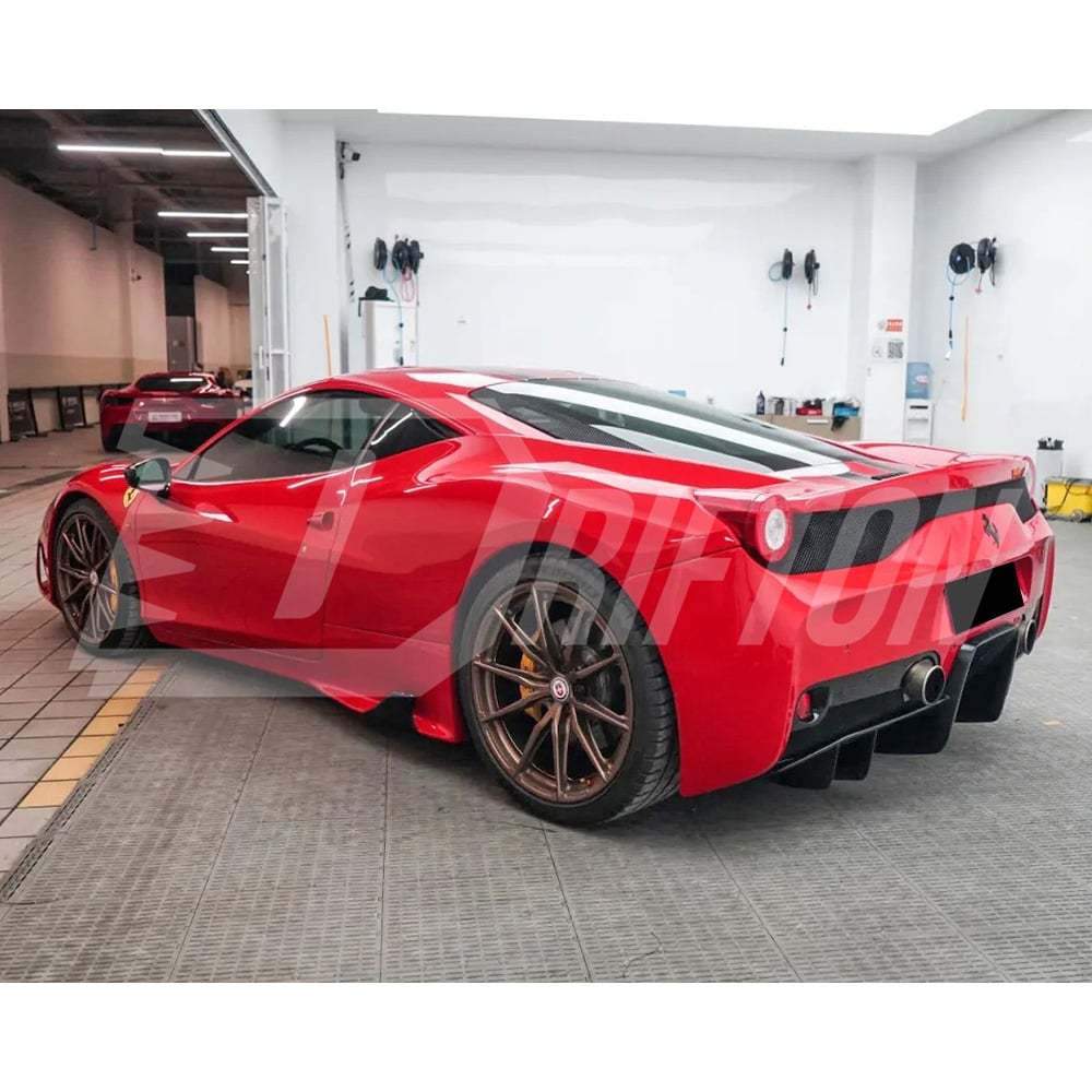 Speciale Style Dry Carbon Fiber With Portion Primer Side Skirt For Ferrari 458 Italia Spider Speciale 2009-2015