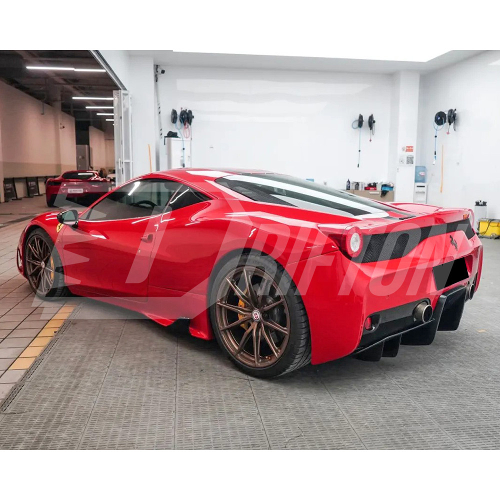 Speciale Style Dry Carbon Fiber with Portion Primer Body Kits For Ferrari 458 Itaia Spider Speciale 2009-2015
