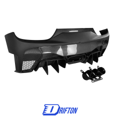 Vorsteiner Style Half Carbon Fiber Rear Bumper With Exhaust Tips For Ferrari 458 Italia & Spider 2009-2015