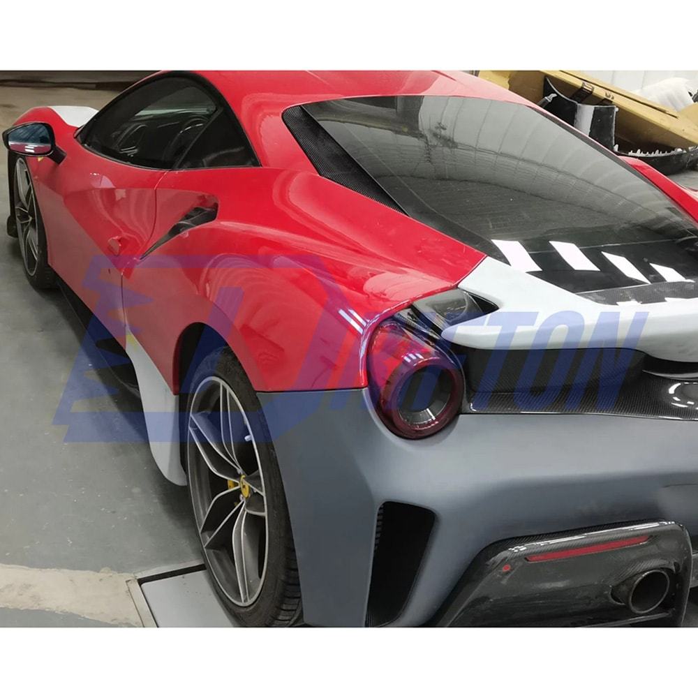 Pista Conversion Body Kit with Dry Carbon Fiber AeroKits For Ferrari 488 GTB Spider 2015-2018