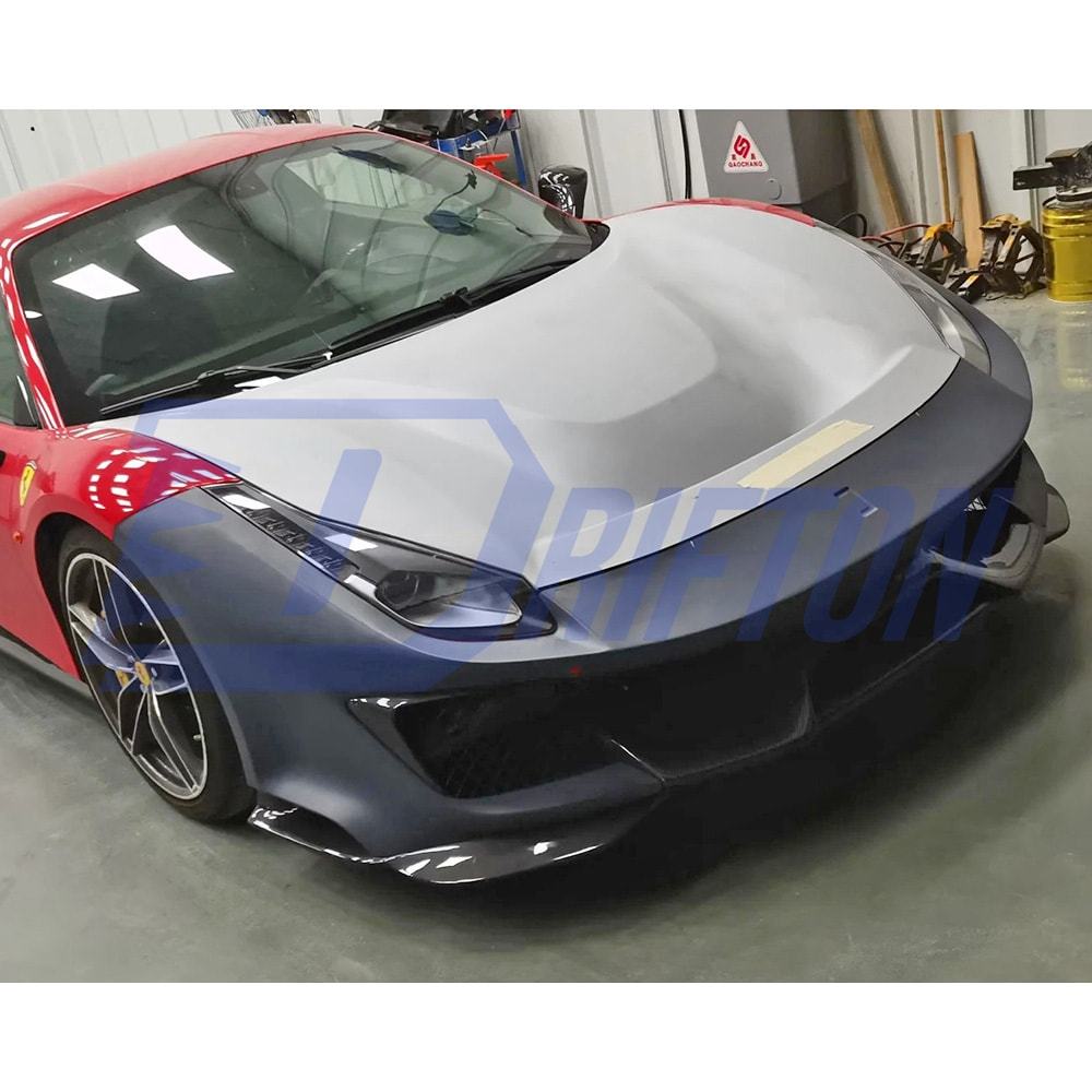 Pista Conversion Body Kit with Dry Carbon Fiber AeroKits For Ferrari 488 GTB Spider 2015-2018